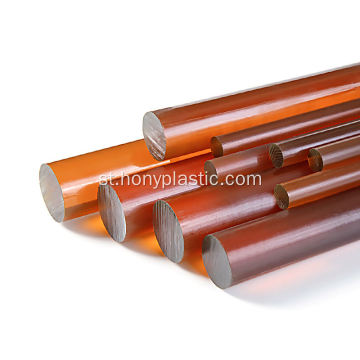 Amber transparent violution &quot;Litsi tsa Boto ea Polysulfone Board Rod